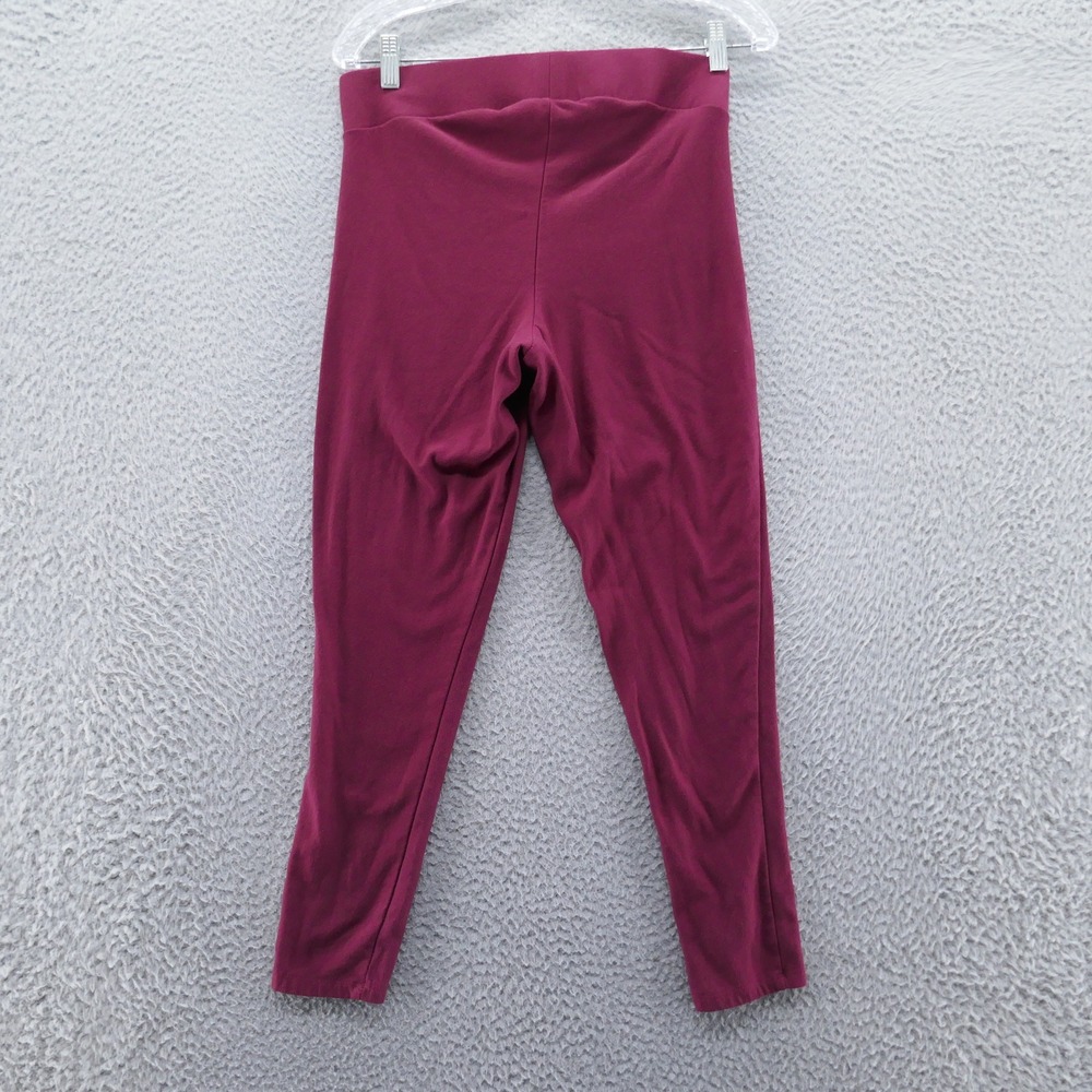 Torrid Womens Berry Wine Modal Cotton Spandex Stretch Leggings Size 0 US Large - Picture 2 of 14